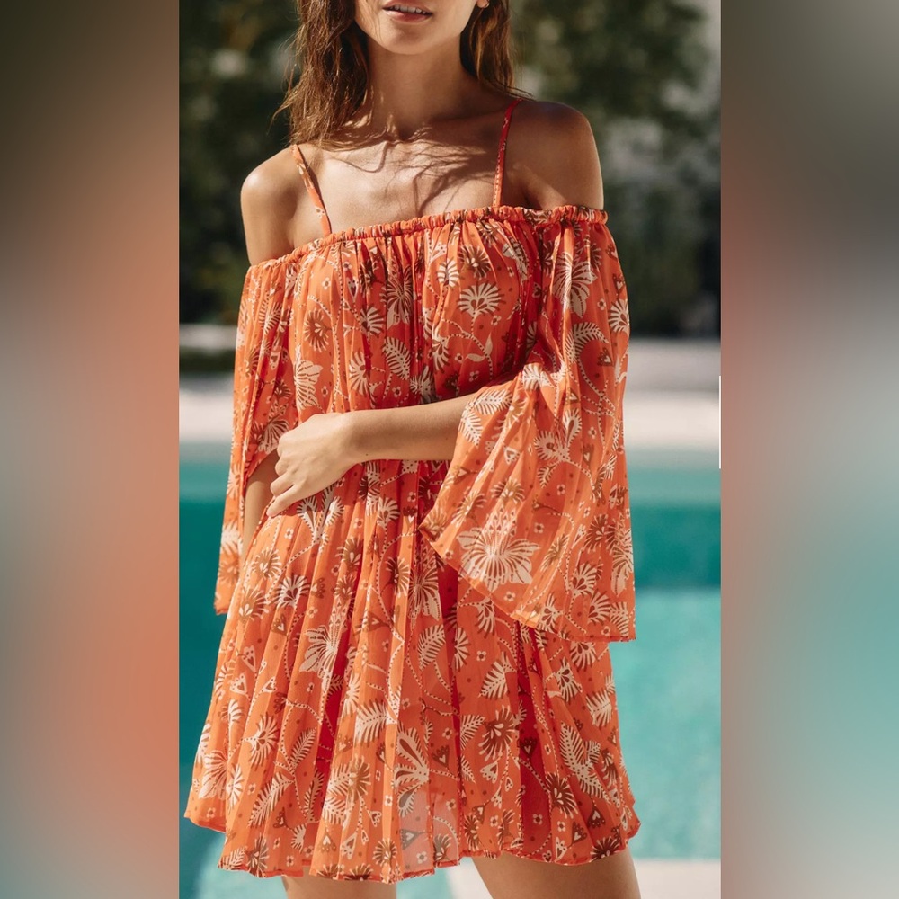 By Anthropologie Pleated Cover-Up Dress